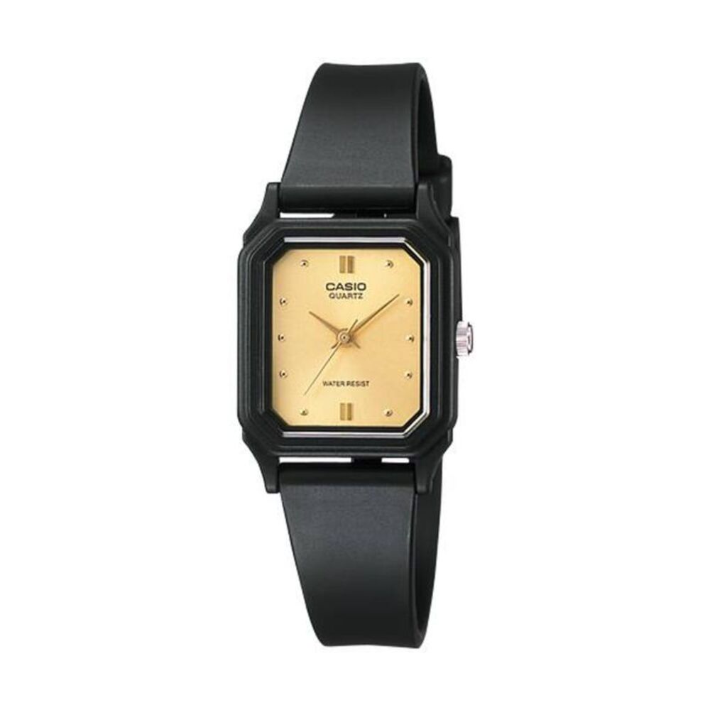 Casio Women’s Black Watch with Gold Dial - LQ-142E-9A